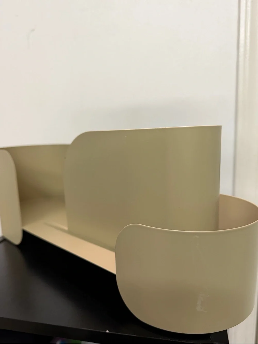 Wall-Mounted Organizer Shelf in Cream